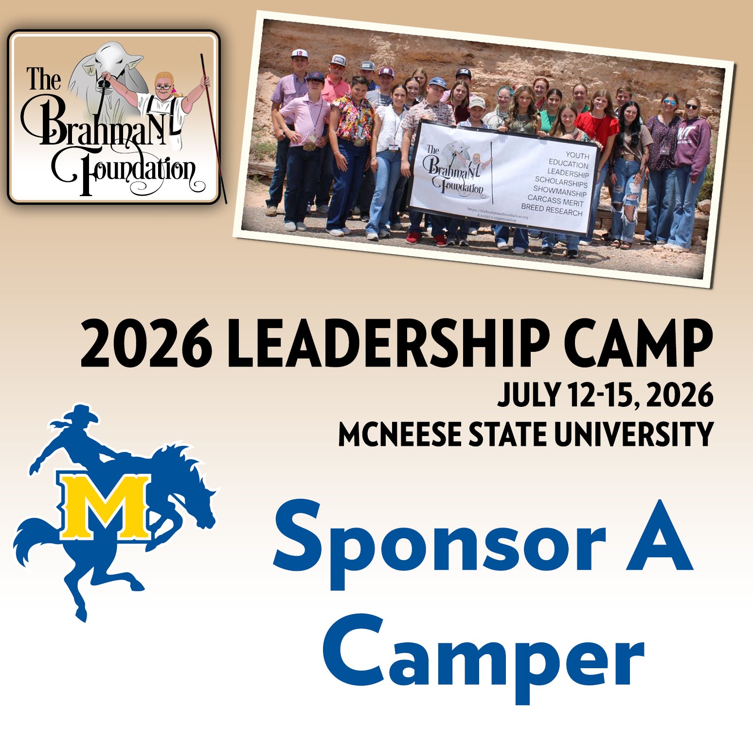 Leadership Camp - Sponsor A Camper